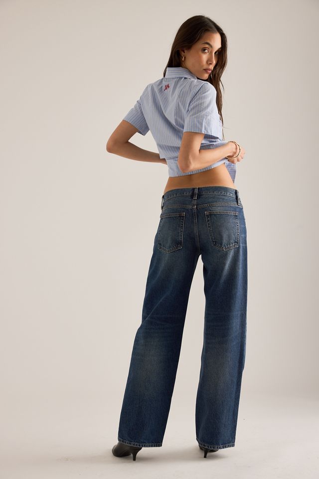 FRAME Jeans de Pierna Recta de Tiro Bajo The Saturday #1