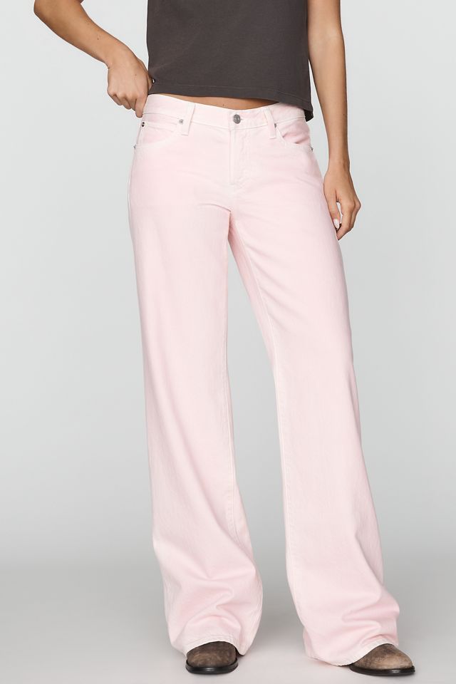FRAME The Gray Low-Rise Wide-Leg Cotton Jeans #1
