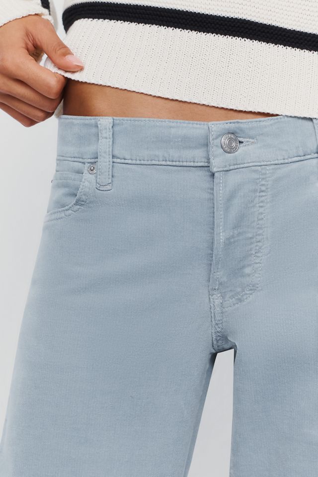 FRAME The Gray Corduroy Low-Rise Wide-Leg Jeans  #5
