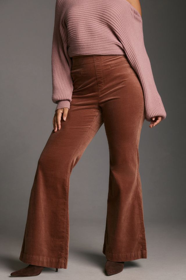 Pilcro Velvet Pull-On Mid-Rise Retro Flare Jeans #6