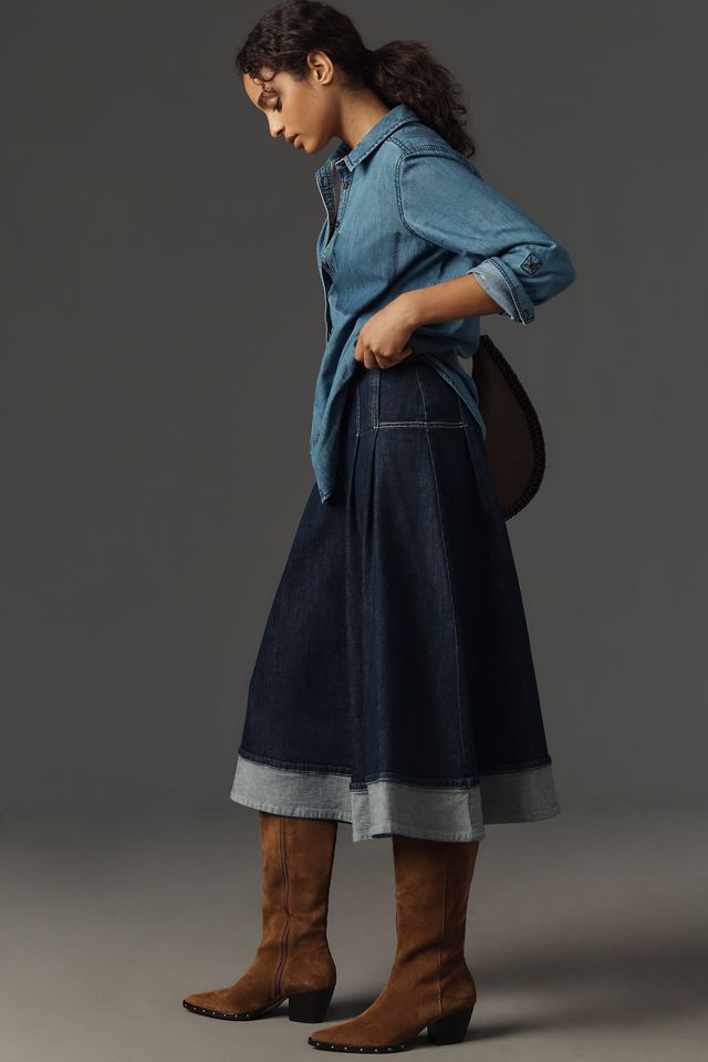 Pilcro Circle High-Rise Cropped Wide-Leg Jeans #4