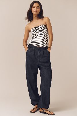 Jeans Jogger Taille Mi-Haute Pull-On en Blue, taille: 25 chez Anthropologie - Pilcro - Modalova