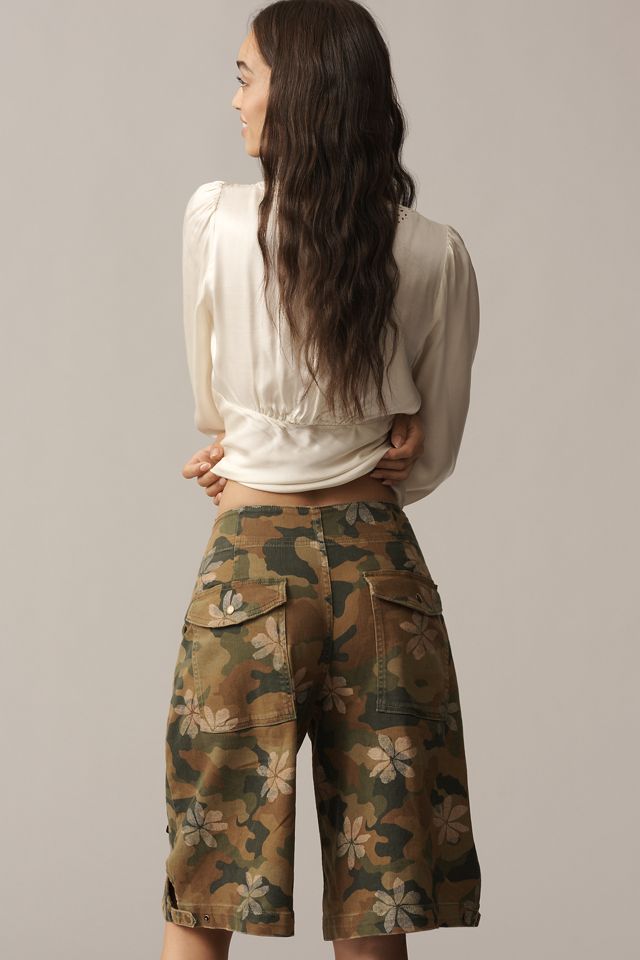 Pilcro High-Rise Drawstring Denim Culottes #3