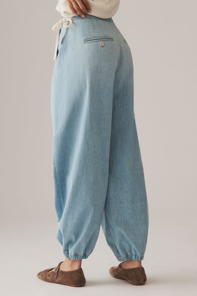 Pilcro High-Rise Denim Joggers #3