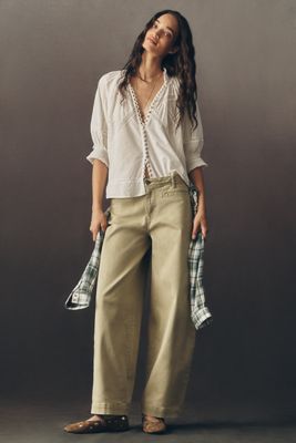 Maeve Low-Slung Tapered Slouch Jeans