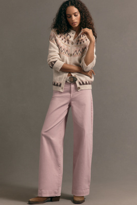 Maeve Tapered Slouch High-rise Jeans In Pink