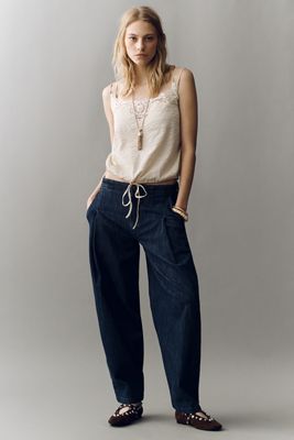 Jeans a Gamba Larga Pilcro a Vita Alta