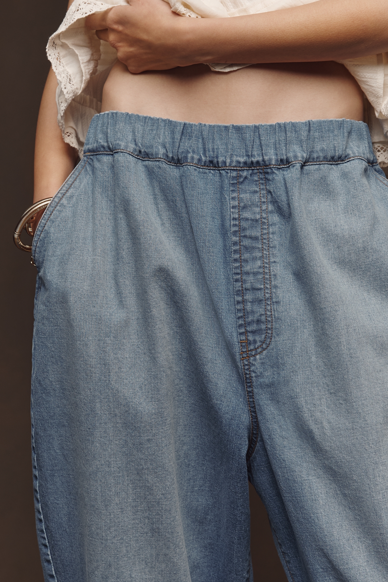 Pilcro High-Rise Crop Pull-On Jogger Jeans