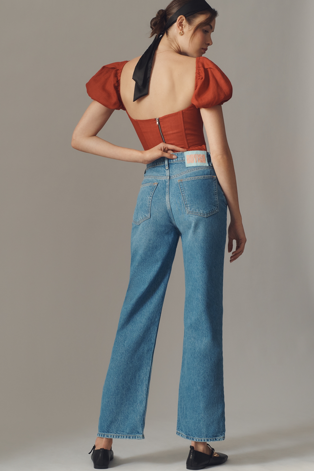 Boyish Ziggy High-Rise Relaxed Straight-Leg Jeans