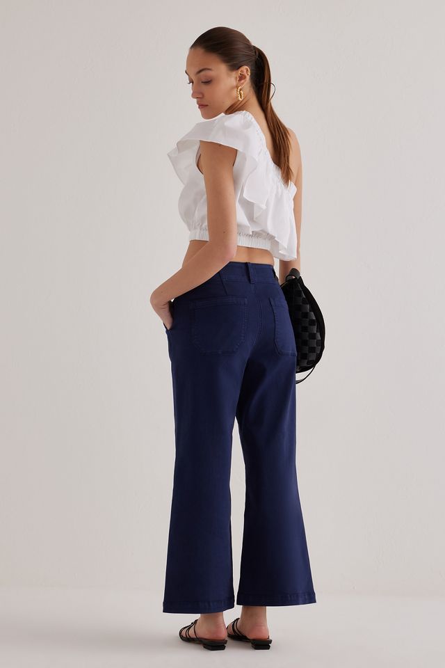 Paige Brooklyn Verkürzte Weite-Bein Jeans #2