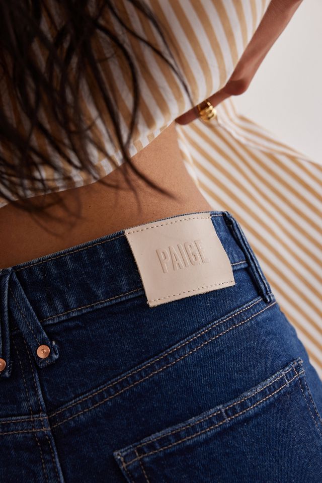 PAIGE Frankie Jeans Culotte A Vita Alta Invecchiati #4
