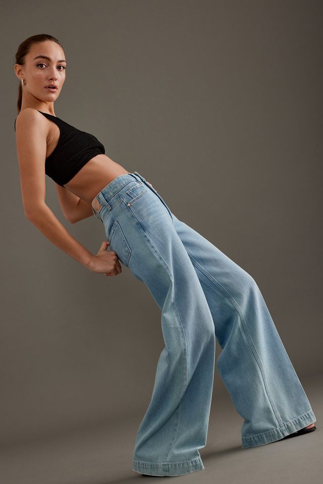Jeans PAIGE Harper Taille Haute Jambes Larges #3