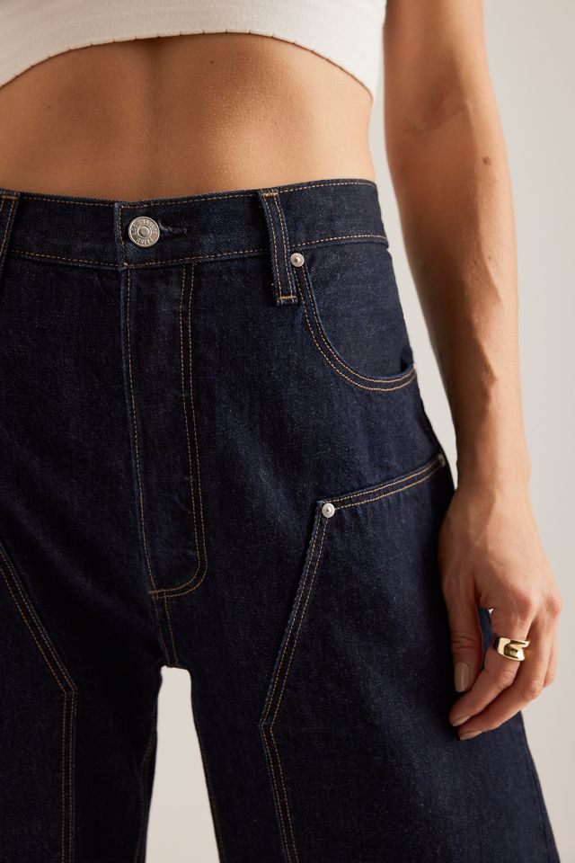 Jeans de Trabajo PAIGE Arellia de Pierna Barril #3