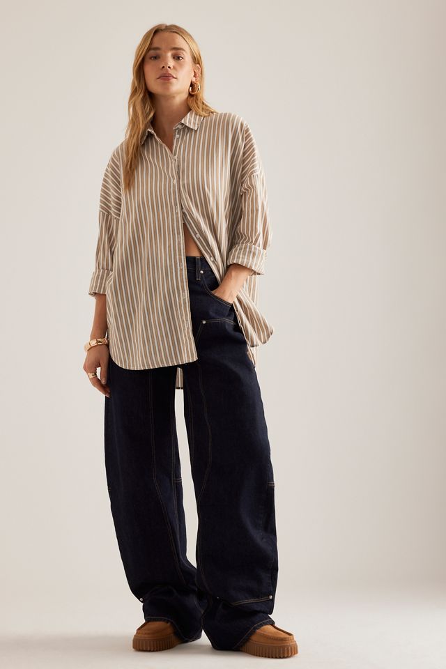 Jeans de Trabajo PAIGE Arellia de Pierna Barril #4