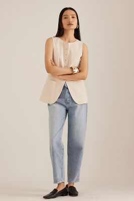 Alexis Barrel Leg Jeans en Blue, taille: 29 chez Anthropologie - PAIGE - Modalova