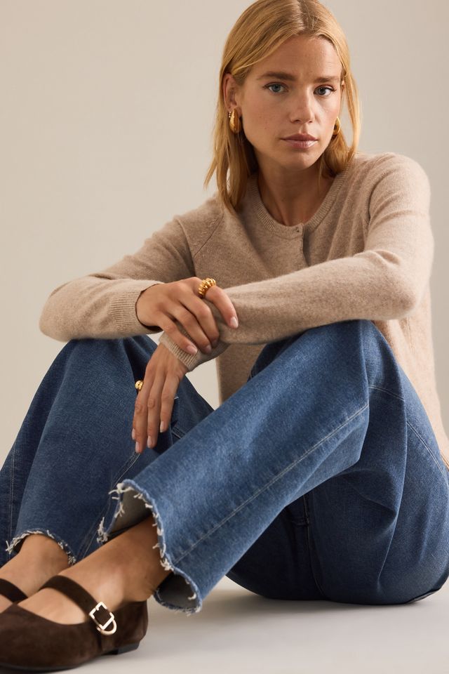 PAIGE Anessa Raw Hem Wide-Leg Jeans #3