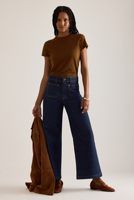 PAIGE Harper Ankle Wide-Leg Jeans