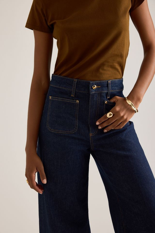 PAIGE Harper Ankle Wide-Leg Jeans #4