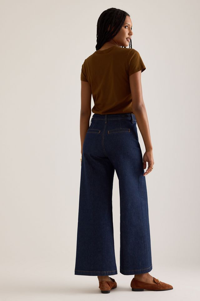PAIGE Harper Ankle Wide-Leg Jeans #1