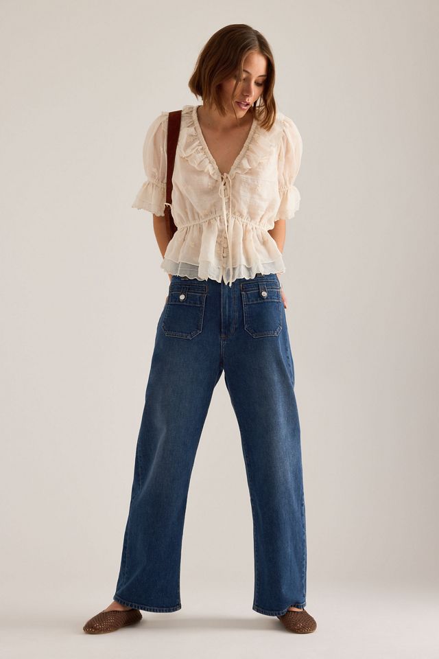 Jeans a Vita Alta Modello Barrel Ariella PAIGE #3