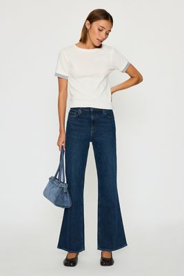 Jeans Acampanados de Tiro Medio Sofia PAIGE