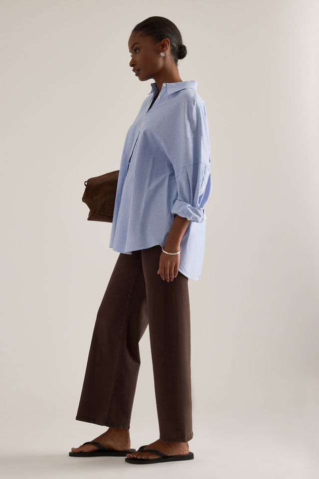 Jeans a Gamba Larga con Carré Frontale Anessa PAIGE #4