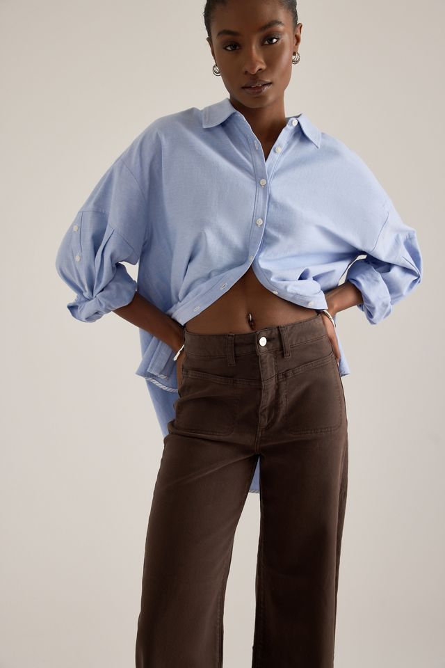 Jeans a Gamba Larga con Carré Frontale Anessa PAIGE #5