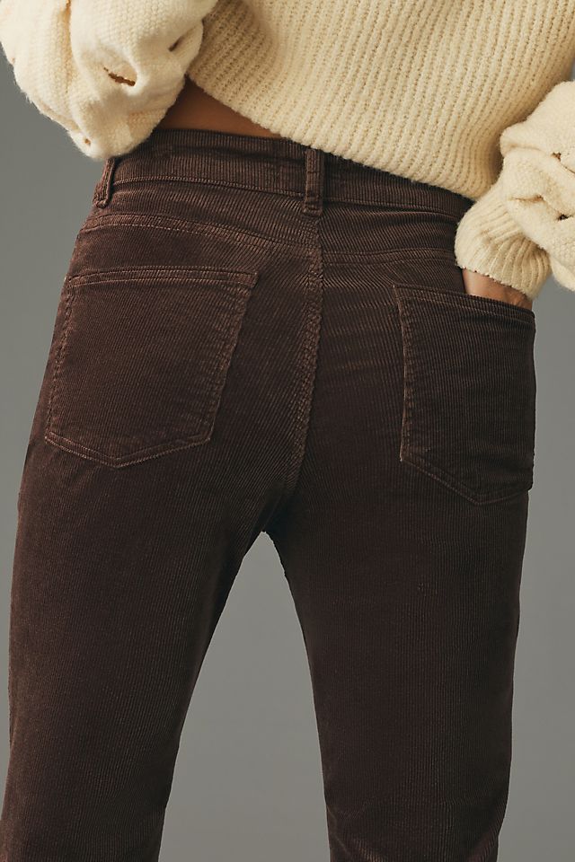 The Yaya Mid-Rise Corduroy Crop Flare Jeans by Pilcro | Anthropologie