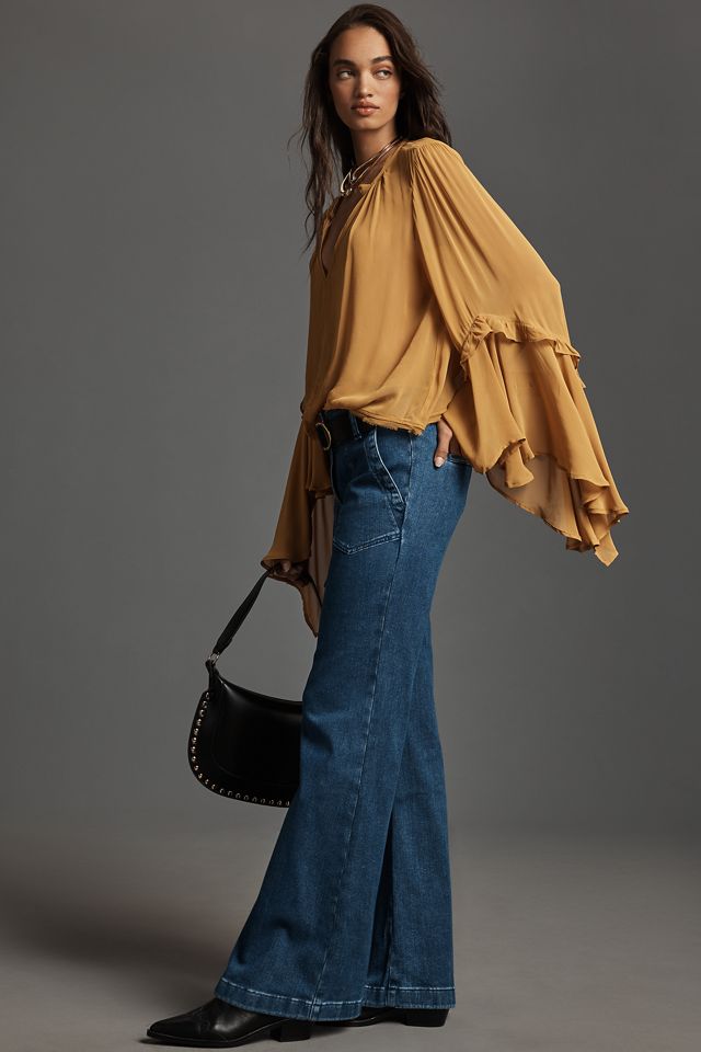 The Naomi High-Rise Wide-Leg Jeans by Maeve #4
