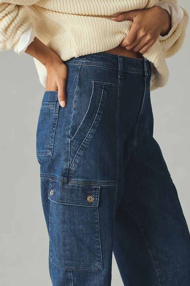 Pilcro Utility High-Rise Barrel-Leg Jeans #2