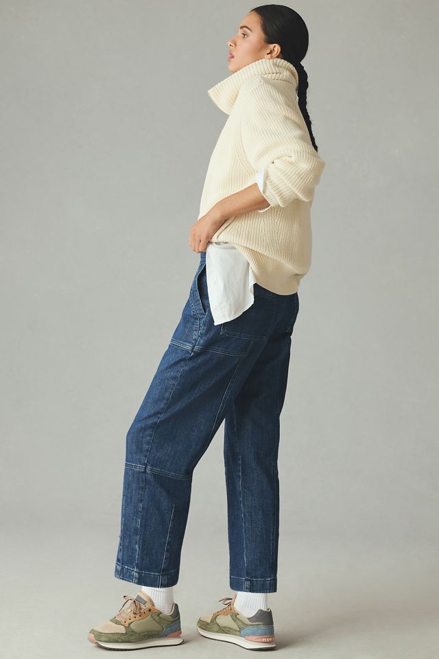Pilcro Utility High-Rise Barrel-Leg Jeans #3