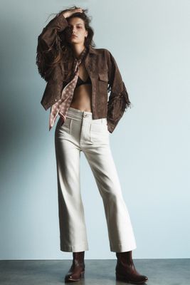 The Ettie High-Rise Crop Wide-Leg Jeans by Maeve | Anthropologie