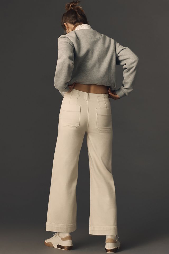 The Colette Crop Wide-Leg Jeans by Maeve #3