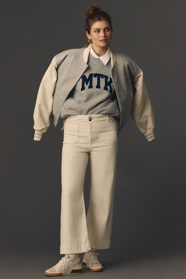 The Colette Crop Wide-Leg Jeans by Maeve #1