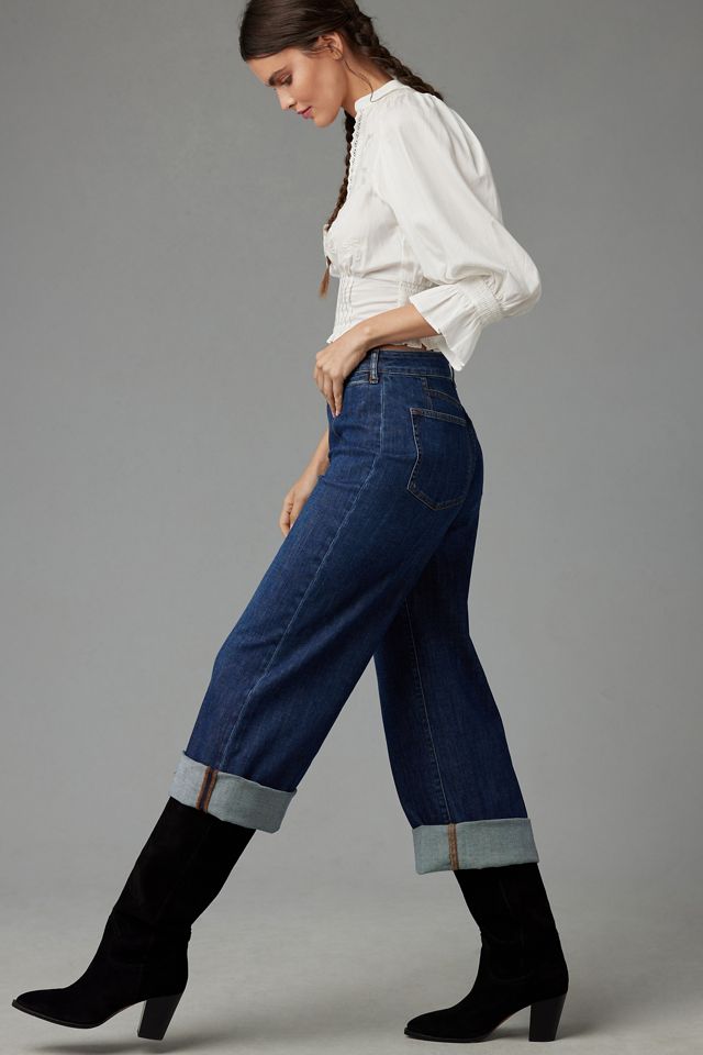Pilcro Cuffed Crop High-Rise Straight-Leg Jeans #2