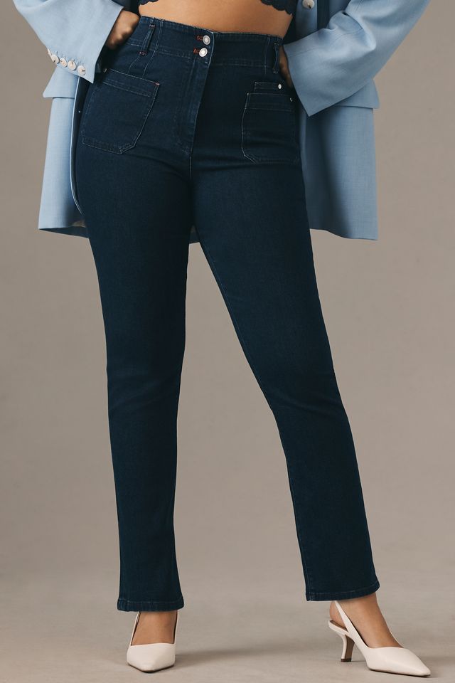 Maeve Junie High-Rise Slim-Leg Jeans #5