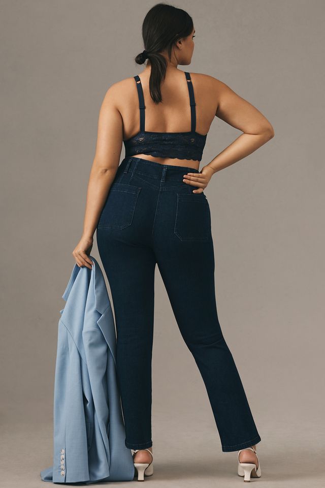 Maeve Junie High-Rise Slim-Leg Jeans #7