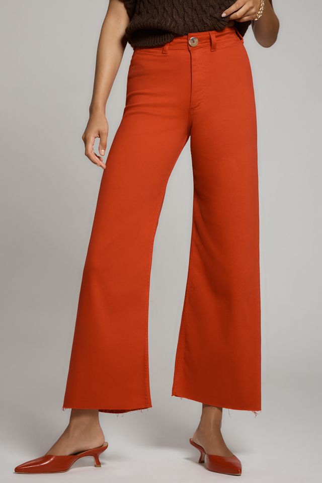 The Ettie High-Rise Crop Wide-Leg Jeans by Maeve #1