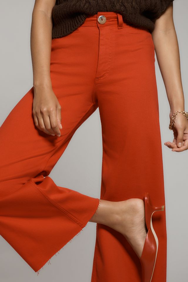 The Ettie High-Rise Crop Wide-Leg Jeans by Maeve | Anthropologie