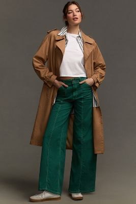 The Junie High-Rise Wide-Leg Flare Pants by Maeve