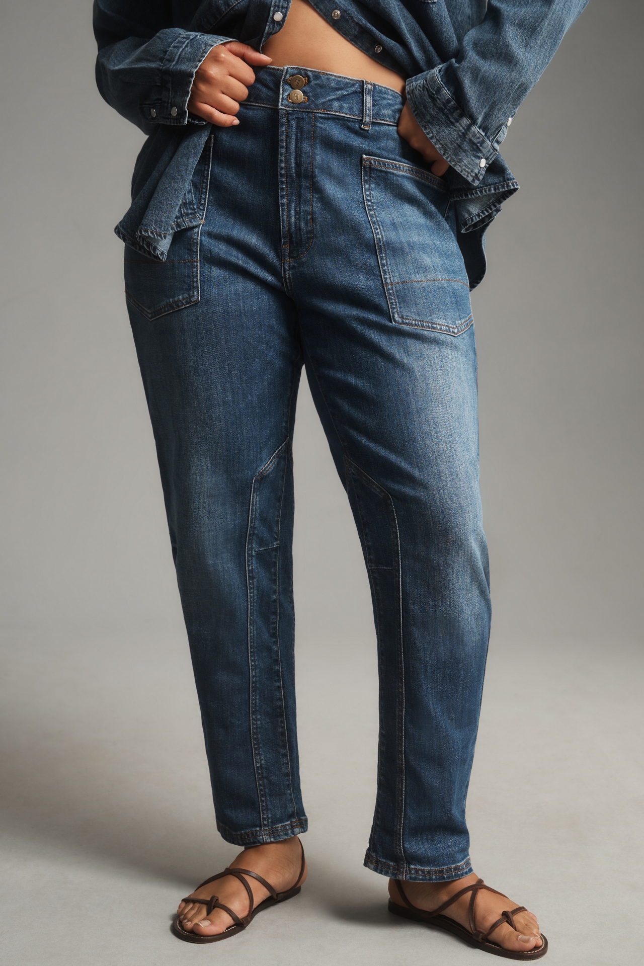 The Wanderer Mid-Rise Relaxed-Leg Jeans by Pilcro