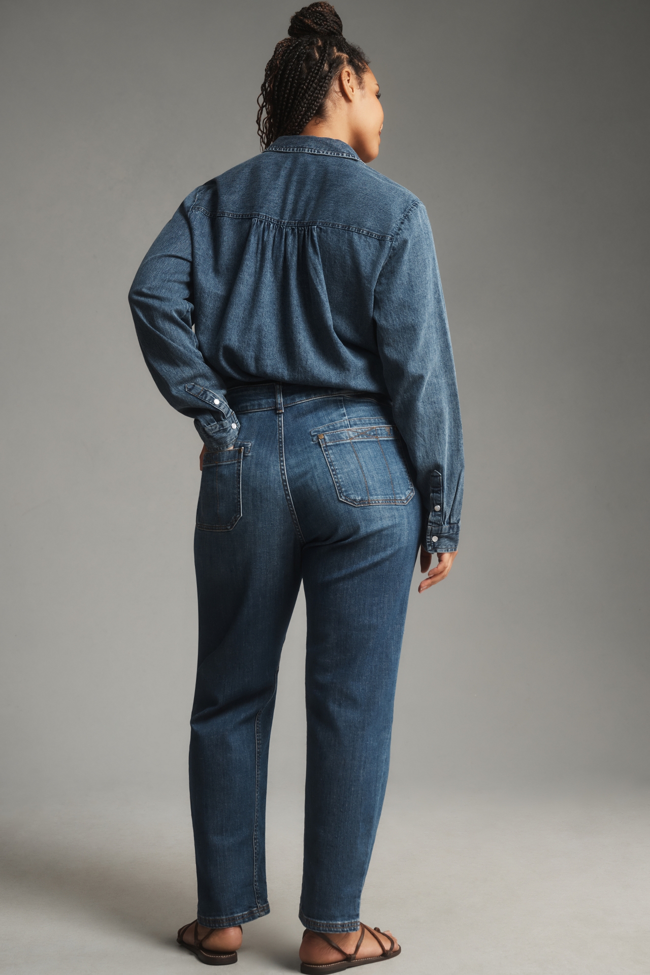 The Wanderer Mid-Rise Relaxed-Leg Jeans by Pilcro