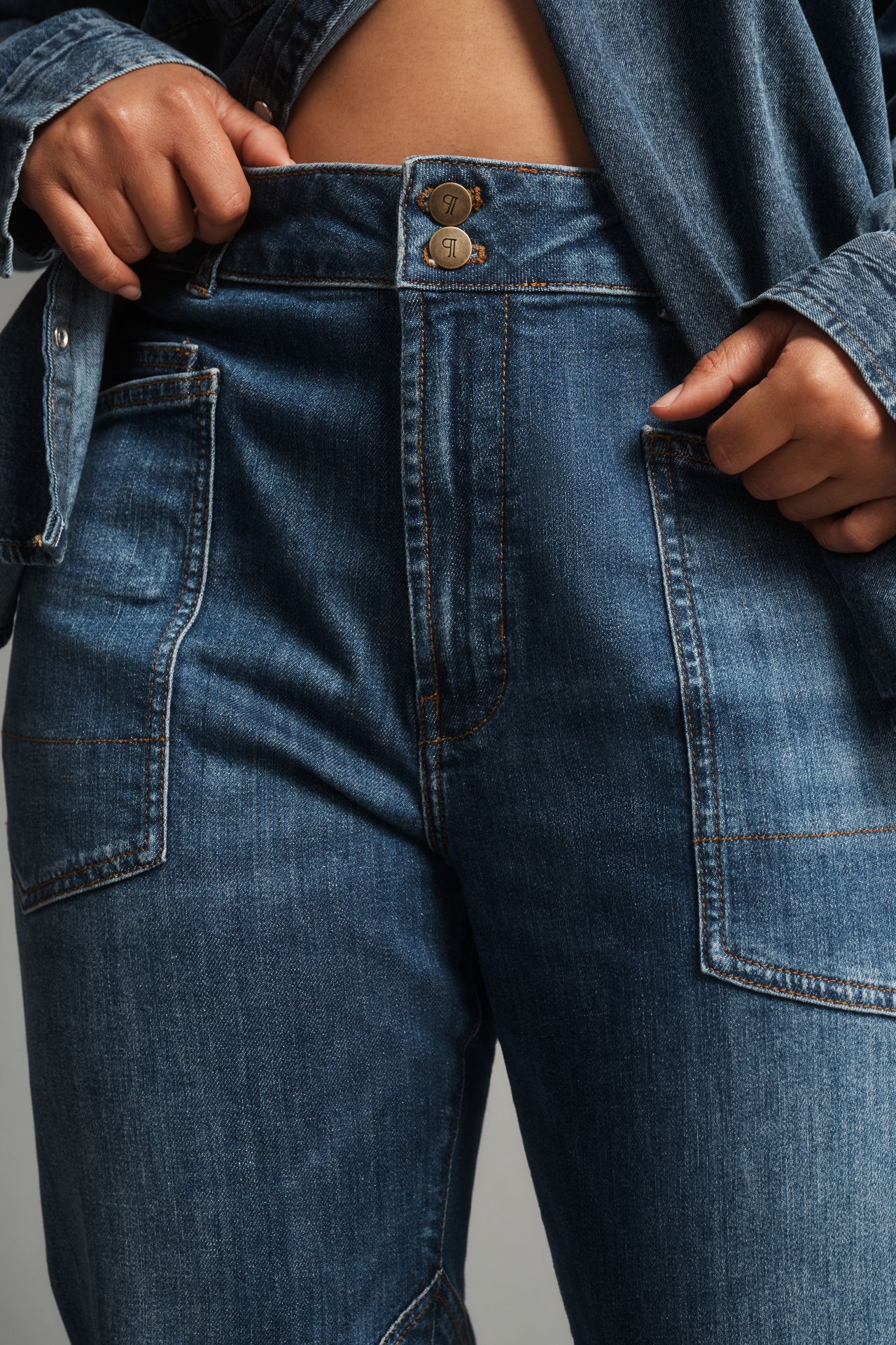 The Wanderer Mid-Rise Relaxed-Leg Jeans by Pilcro