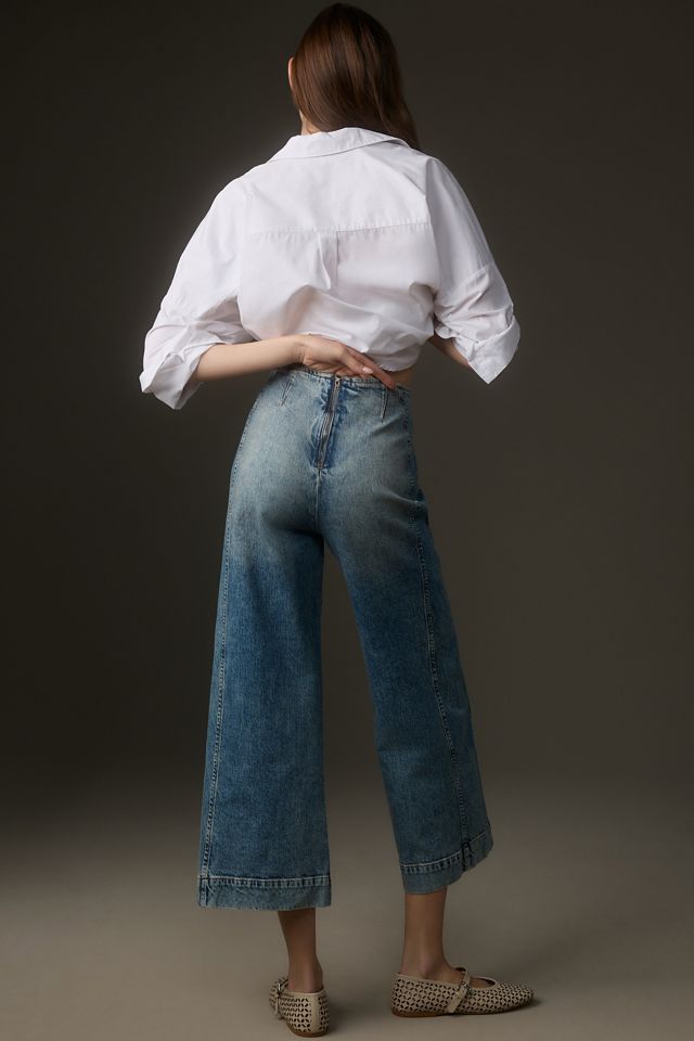 Pilcro Kick Mid-Rise Crop Wide-Leg Jeans #2