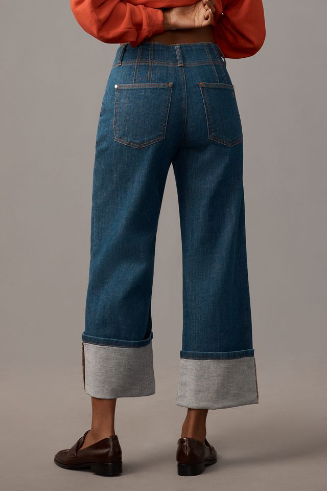 The Maisy Relaxed Cuff Mid-Rise Straight-Leg Jeans by Pilcro #3