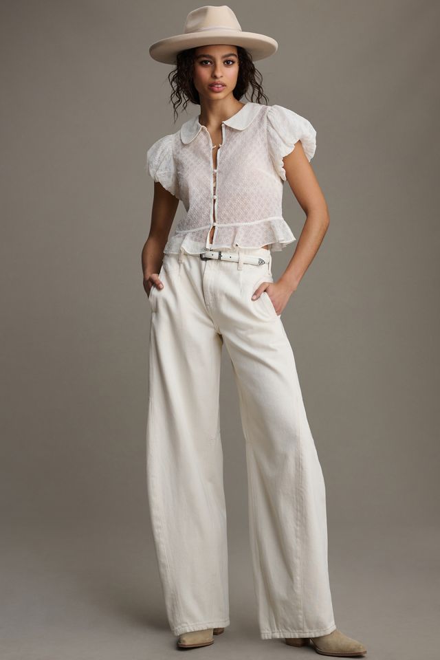 Pilcro Full-Length Relaxed Barrel Jeans #1