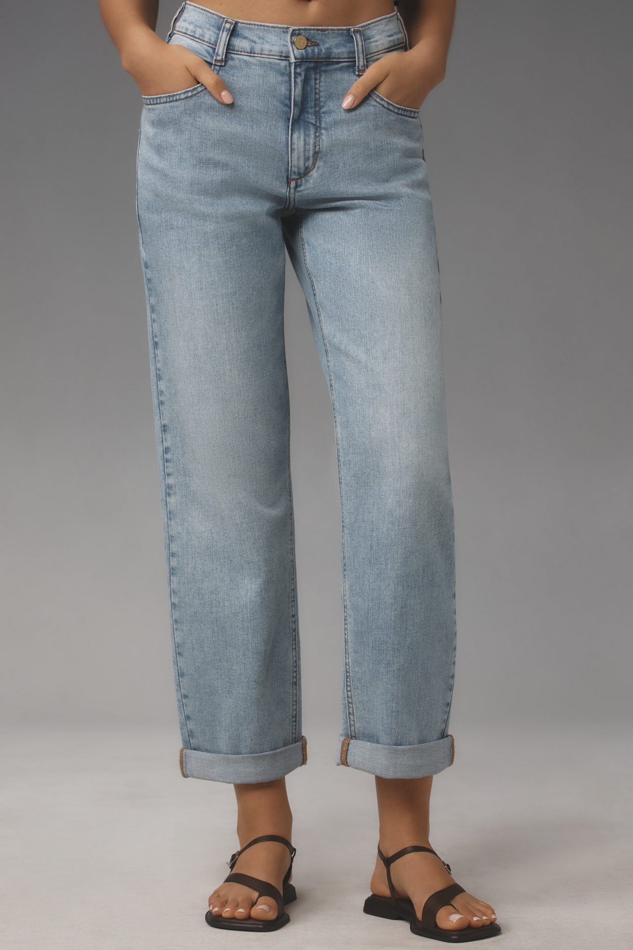 Pilcro Baggy Slim Boyfriend High-Rise Relaxed Jeans