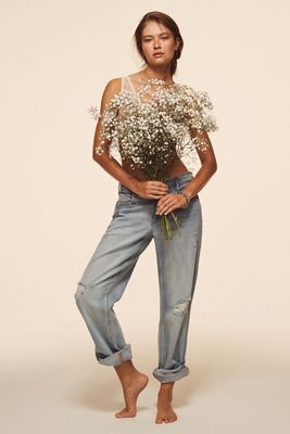 Pilcro Baggy Slim Boyfriend High-Rise Relaxed Jeans