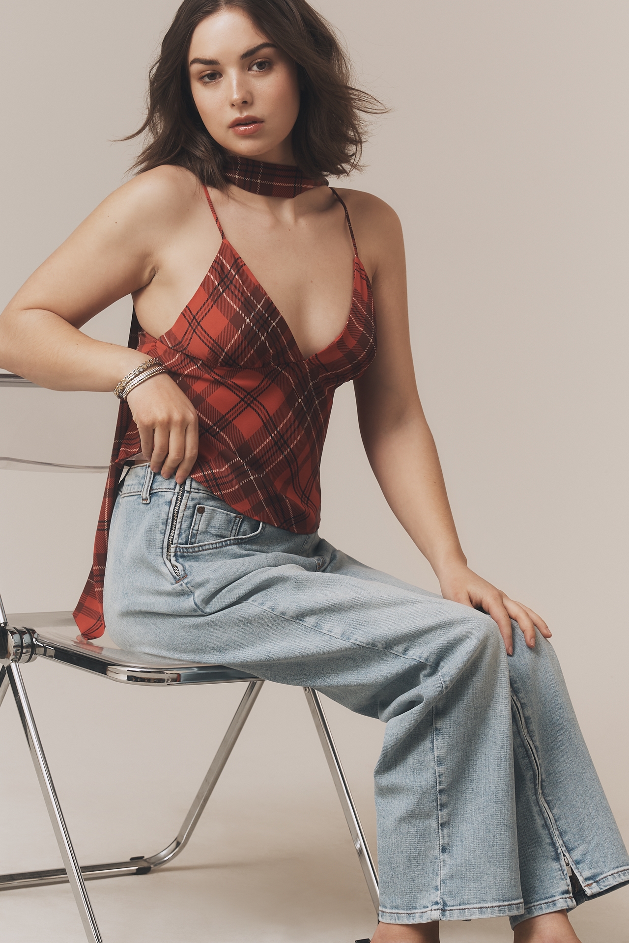 Pilcro Baggy Slim Boyfriend High-Rise Relaxed Jeans