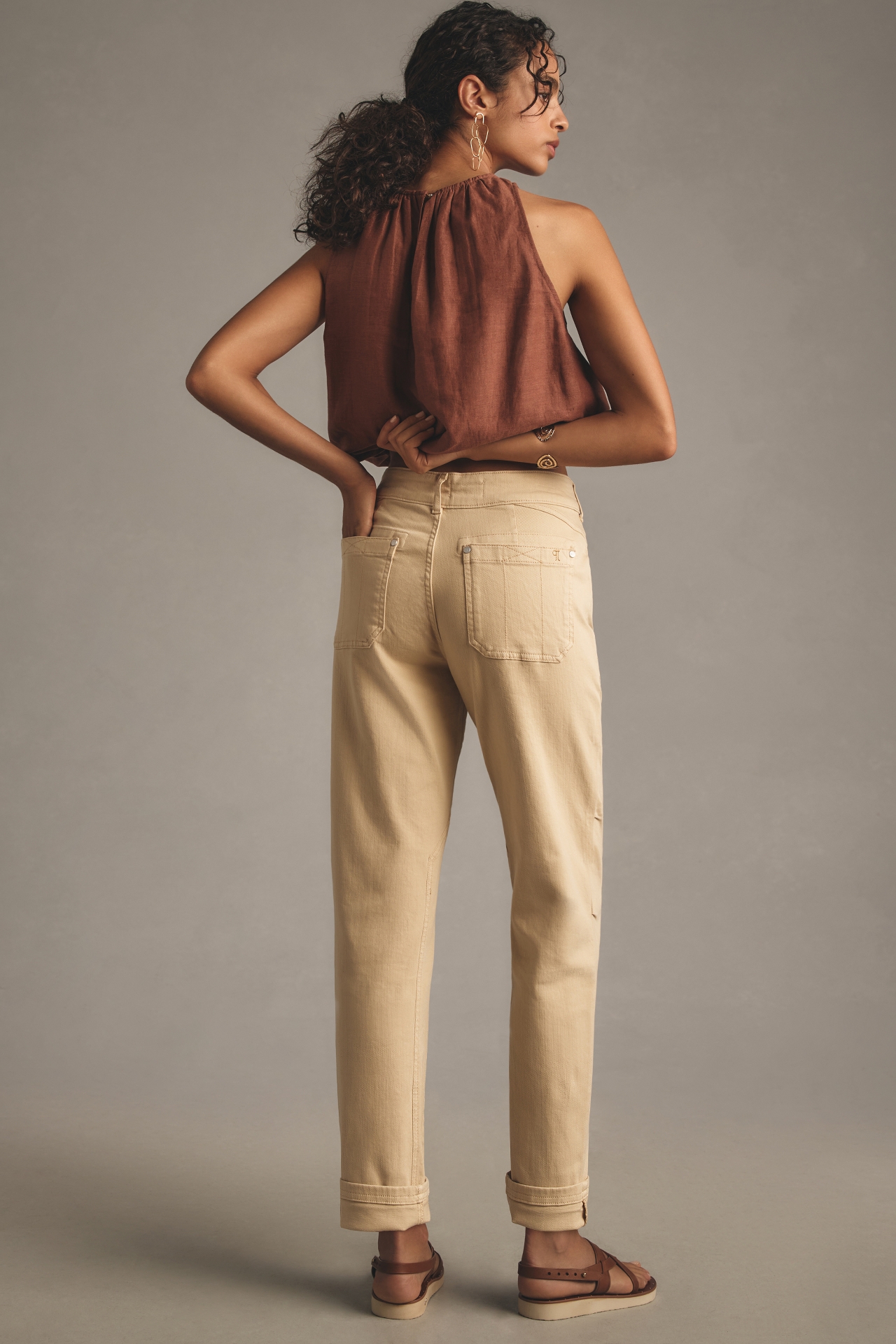 The Wanderer Mid-Rise Relaxed-Leg Jeans by Pilcro